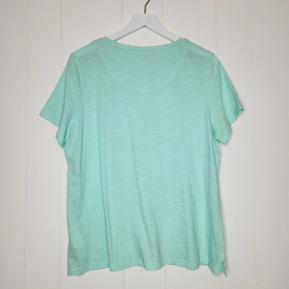 Joules Striped Carley Print Short Sleeve Classic Crewneck T Shirt Womens Size 14 - Picture 5 of 8